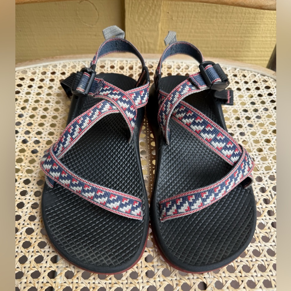 Chaco Sandals size 4 Red Blue